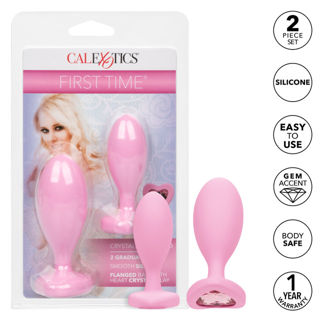 Indulge your naughtiest fantasies and open yourself up to th... CEN - First Time Crystal Booty Duo - Pink photo-12