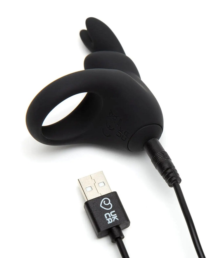 Power your way to incredible pleasure sessions with the happ... Happy Rabbit - Vibro Ring - Black photo-5