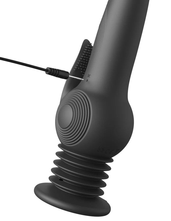 Get ready for the wildest ride of your life with our new Fet... Fetish Fantasy - Pogo Thruster Vibrator - Black photo-6
