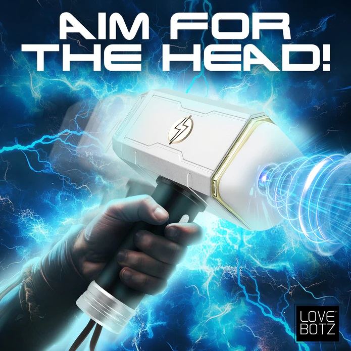 When you're a hammer everything looks like a nail, but w... LoveBotz - Thunder Stroker - White photo-4