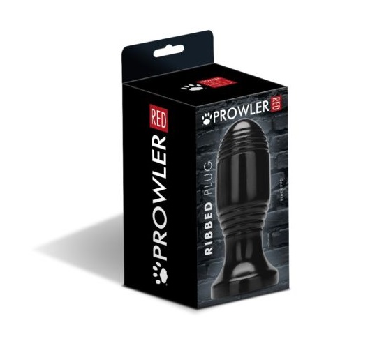 Enhance your anal play with a pleasure-enhancing plug design... Prowler - Ribbed Anal Plug - Black photo-4