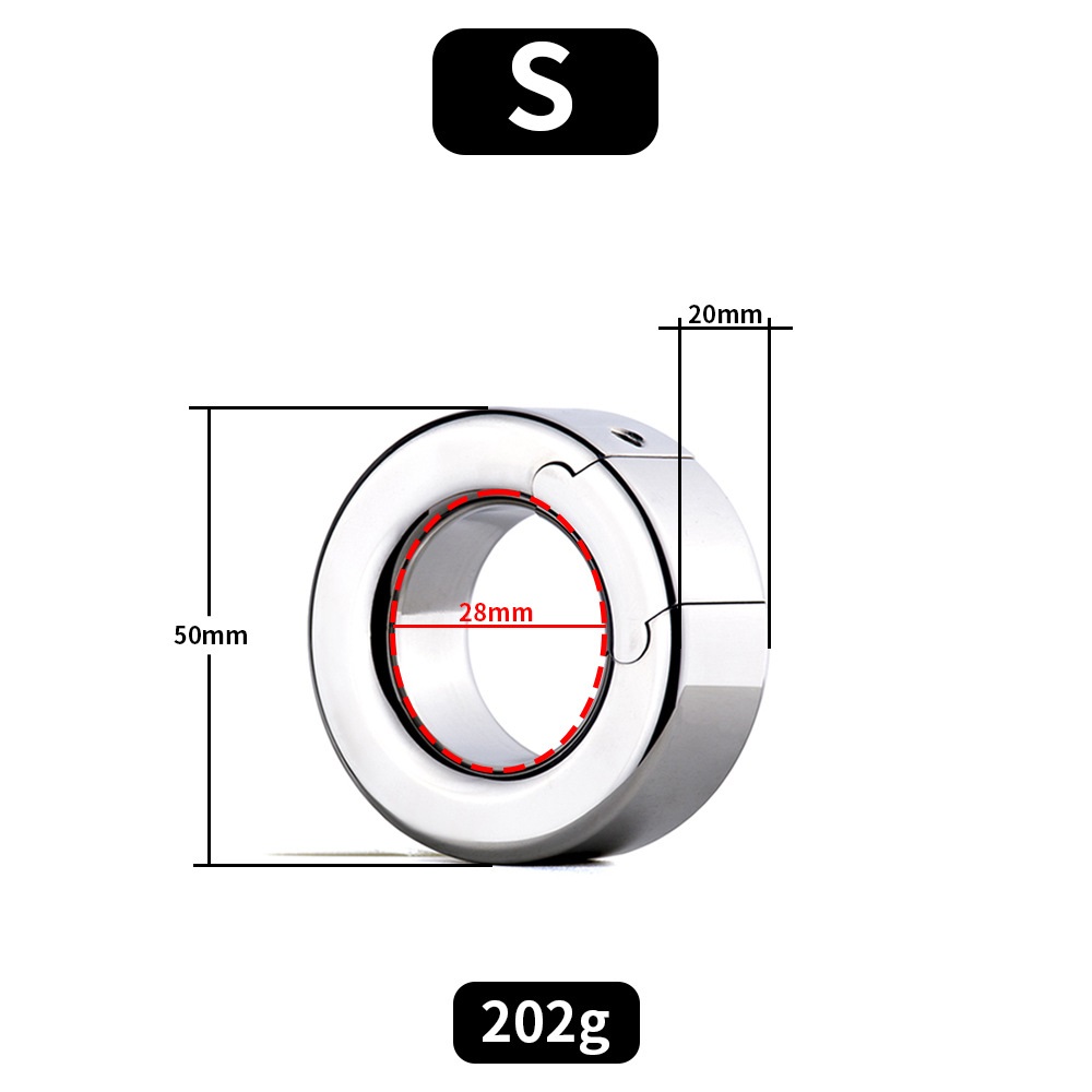Material: 304 Stainless steel
Inner diameter: 28mm
Outer dia... FAAK - Testicular Ring - Silver - S photo-5