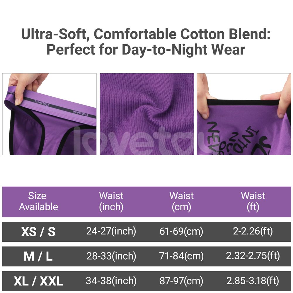This alluring sexy undies is designed to boost your pleasure... Lovetoy - Slide Vibrating Panties S - Purple photo-13