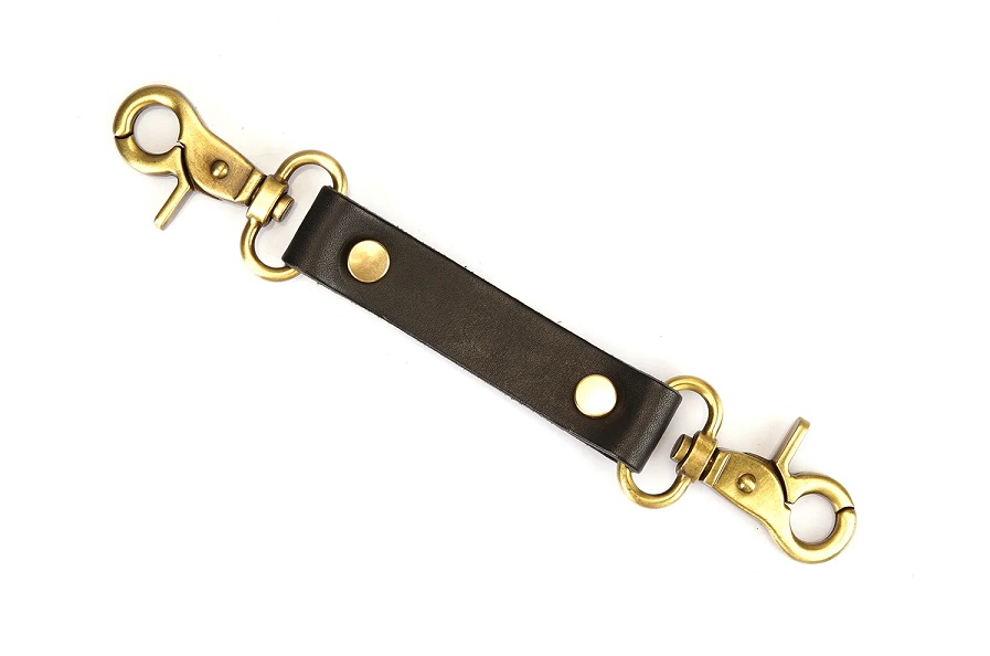 Samurai-inspired bondage accessories, embodying the spirit o... Liebe Seele - Samurai Leather Wrist Cuffs - Black photo-4