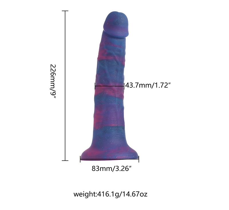 This Dildo is made of a unique galaxy color, sci-fi but very... MT - Starlight Dildo M - Purple photo-11