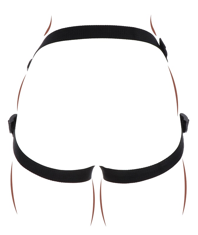 This TOYJOY Get Real Harness is designed for ultimate rolepl... ToyJoy - Pleasure Strap-On Harness - Black photo-4