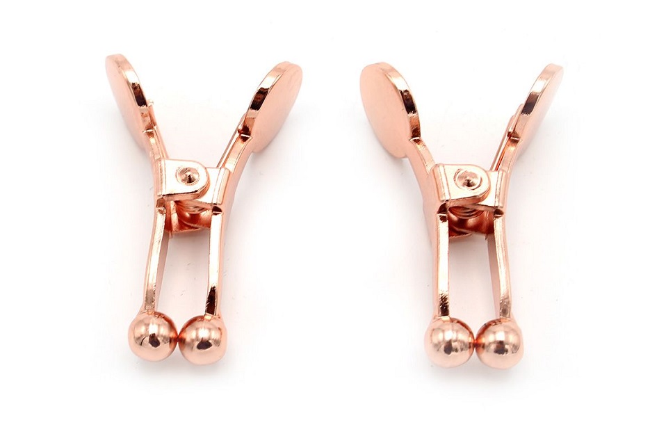 Introducing our Nipple Clamps with Ball Tips in Rose Gold – ... Kiotos - Ball Tip Nipple Clamps - Rose Gold photo-4