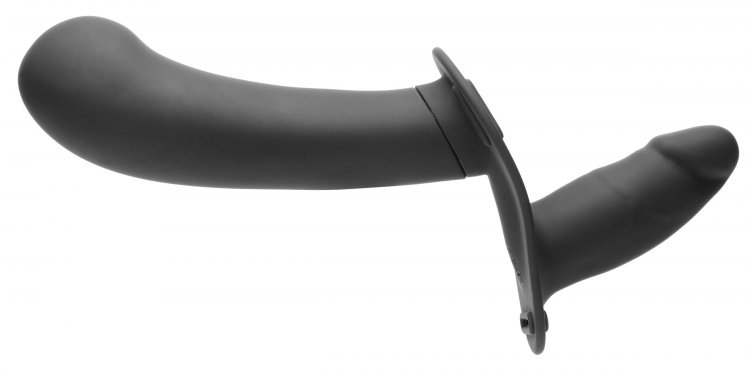Enjoy penetrating your partner and being penetrated at the s... Strap U - 28X Double Diva 2" Dildo w Harness & Remote - Black photo-4