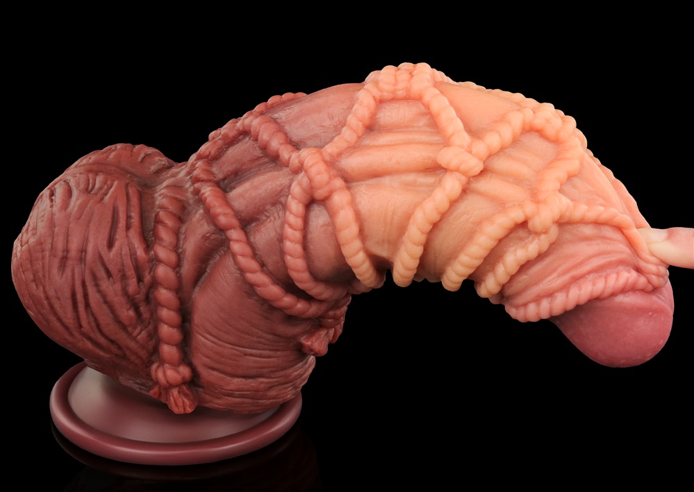 Built to deliver the most lifelike satisfaction, Love Toy Ki... Lovetoy - 9.5" Dual Layered Cock w Rope photo-7