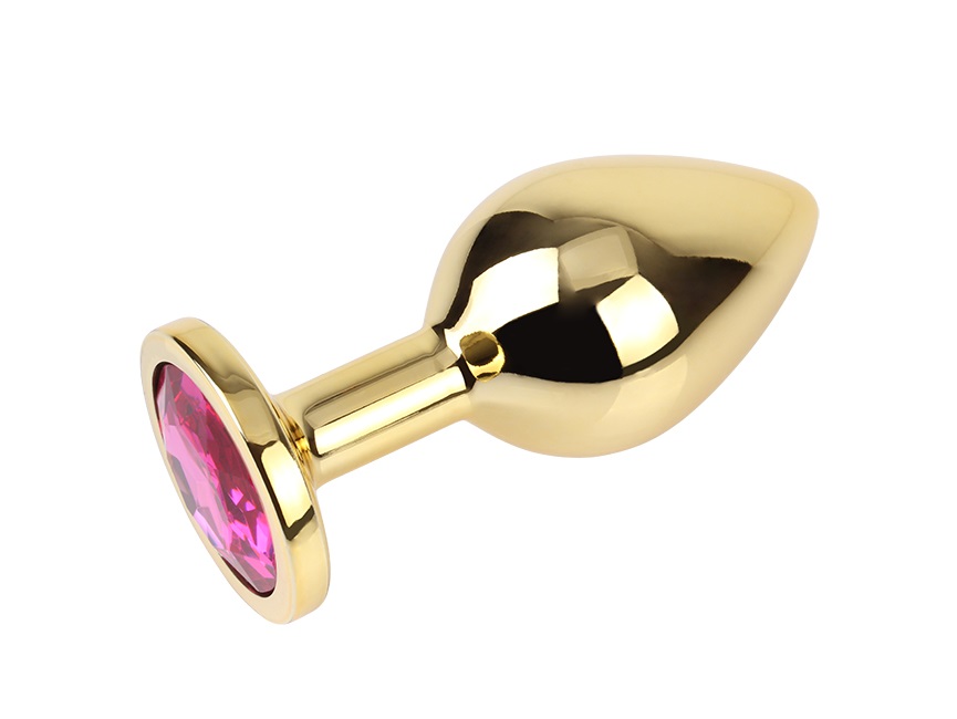 Metal plug for anal play and training
Tapered easy entry tip... Chisa - Gem Metal Plug M - Pink photo-4