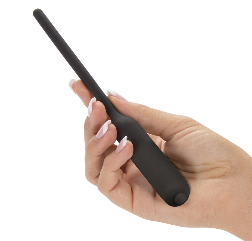 For urethral explorers looking to amp up their play, this 10... Lovetoy - Silicone Vibrating Urethral Dilator - Black photo-6