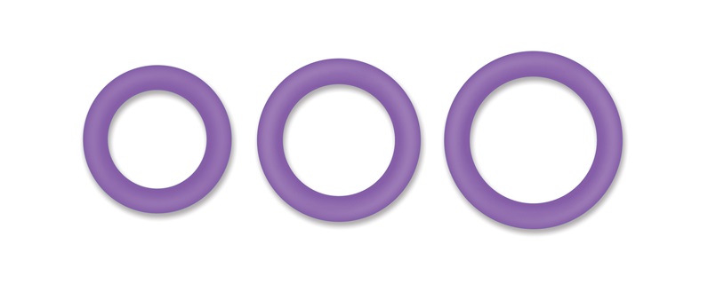 Firefly Halos are glow-in-the-dark cock rings made of soft a... NS Novelties - Firefly Halo Glow Ring M - Purple photo-3