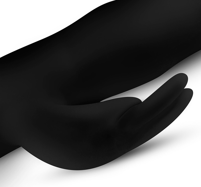 The rabbit vibrator from EasyToys represents endless pleasur... Easytoys - Mad Rabbit Vibe - Black photo-4