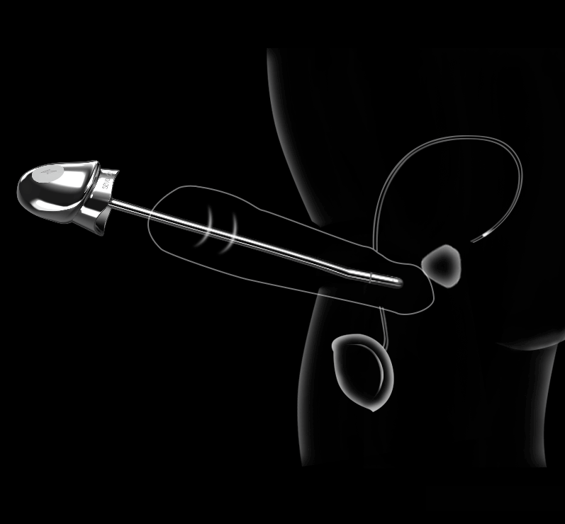 The Vibrating & Estim Urethral Sounding at the top is differ... Sevanda - Vibro E-Stim Metal Urethral Sound - White photo-3