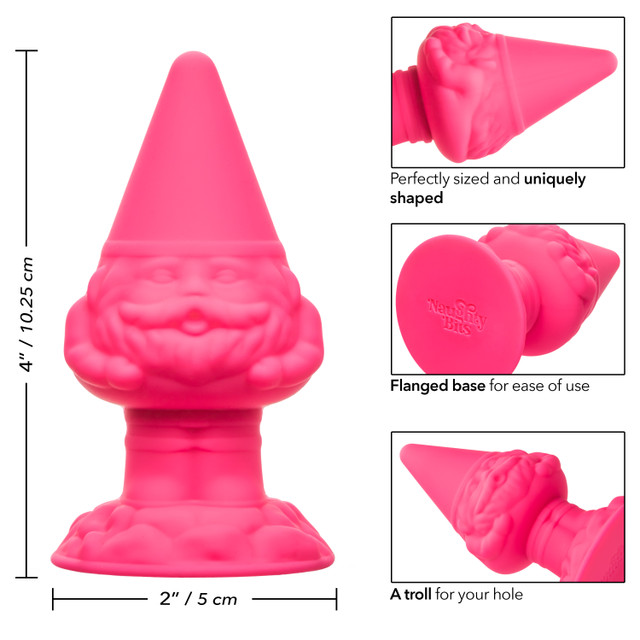 A troll for your hole! The Naughty Bits Anal Gnome Gnome But... CEN - Naughty Bits Gnome Plug - Pink photo-8