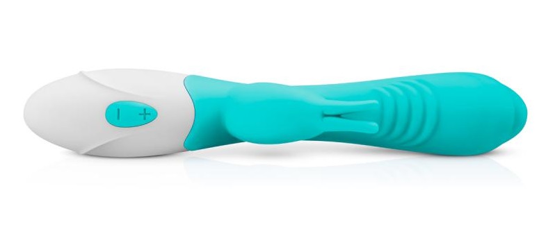 This cute Leda rabbit vibrator with 10 vibration settings, s... Good Vibes Only - Leda Rabbit Vibrator - Blue photo-6