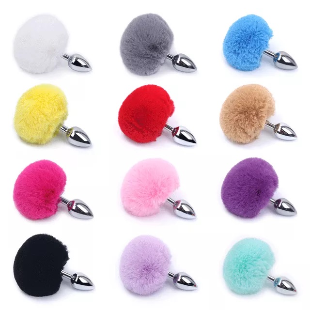 Length: 7mm
Material: bunny tail+aluminium alloy MT - Bunny Tail - Blue photo-2