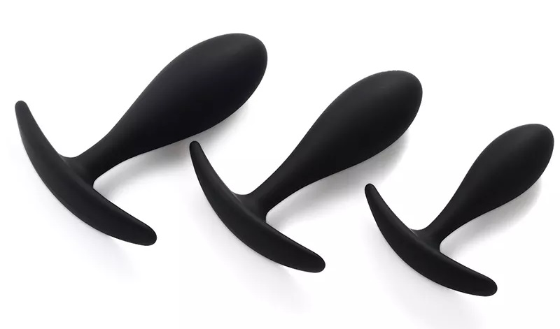 Silicone anchor butt plug for man and woman MT - Blob Anchor Plug S - Black photo-11