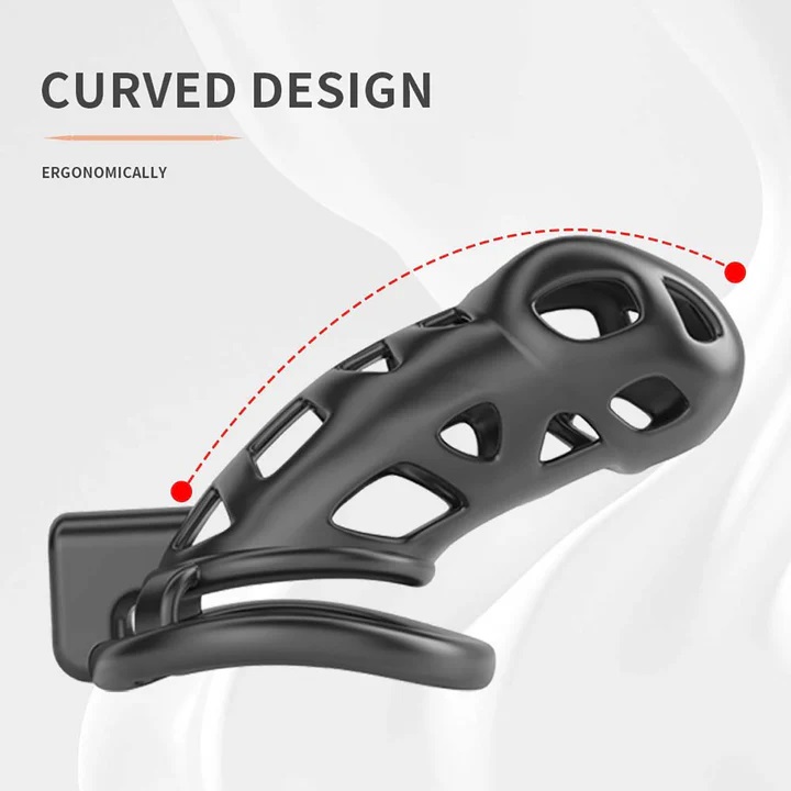 Sevanda Feminizer V5 Chastity Cage offers a secure and comfo... Sevanda - Naja-Cobra Chastity Cage M - Black photo-3