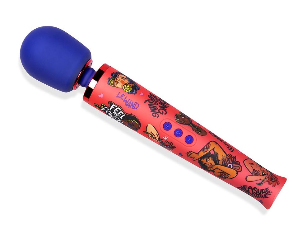 Hailed as the 'Best Big Wand Vibrator,' the Feel My ... Le Wand - Feel My Power Massager - Red photo-3