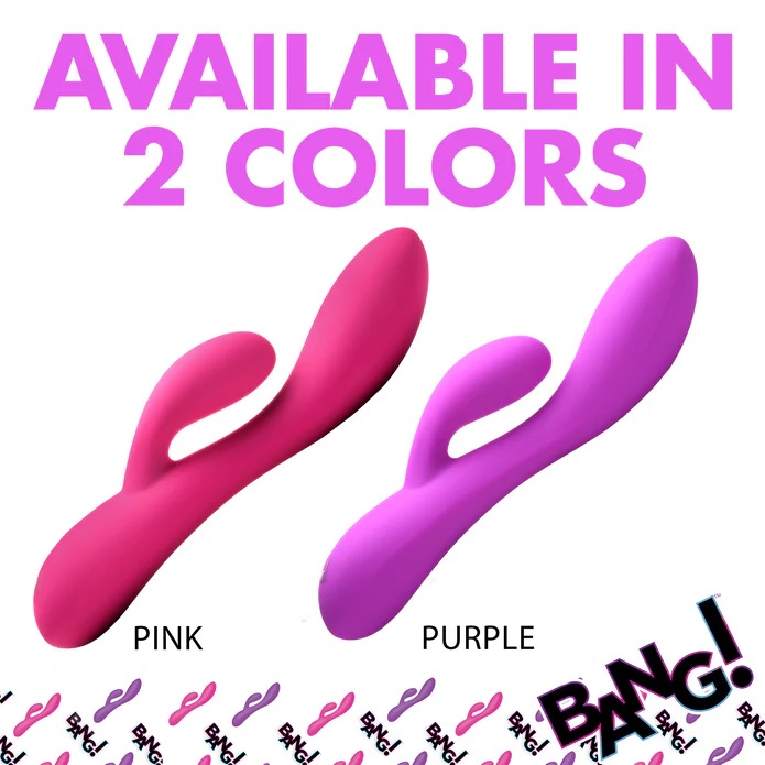 Give yourself more than just surface level pleasure. Indulge... Bang! - 10X Flexible Rabbit Vibrator - Purple photo-12
