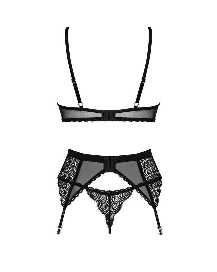 Crank up the thermostat in your bedroom and delight your oth... Obsessive - Chemeris 3 pcs Set - Black - XS/S photo-4