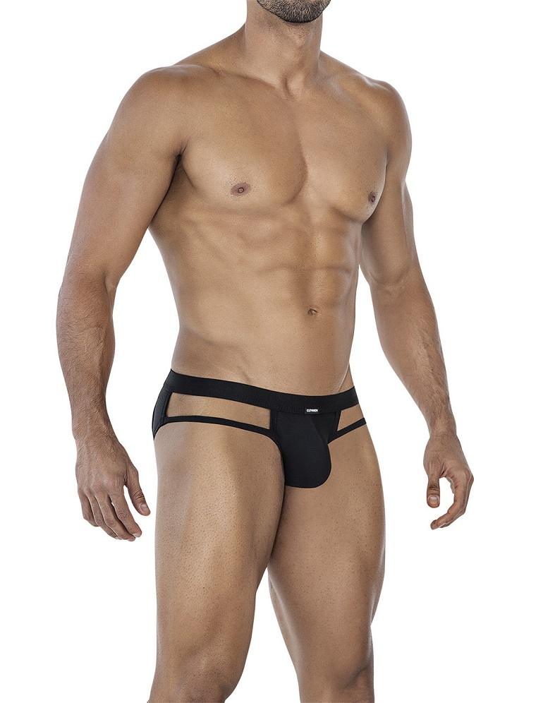 An unconventional garment, with two thin bands that come out... Cut4men - Web Jockstrap - Black - L photo-3