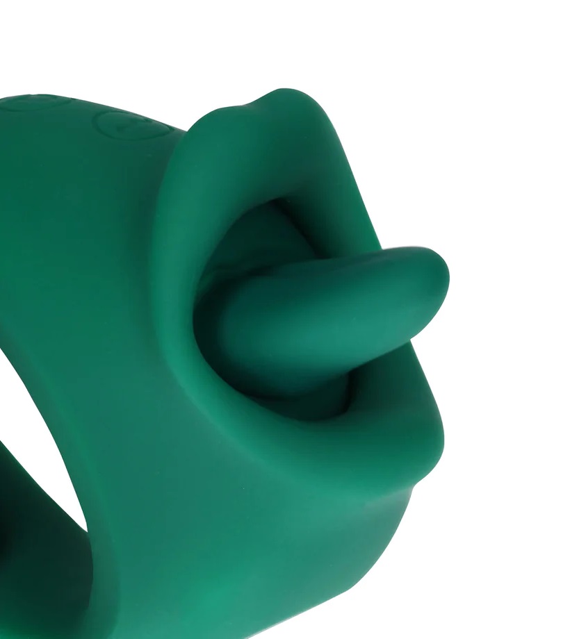 This Licking and Vibrating Clitoral Stimulator is designed w... Loveline - Licking Vibro Clit Stimulator - Green photo-5
