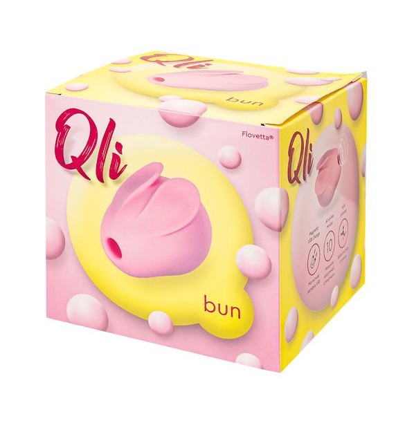 Vacuum-wave clitoral stimulator with pretty bunny shape.
Nu... Flovetta - Qli Bun Stimulator - Pink photo-9