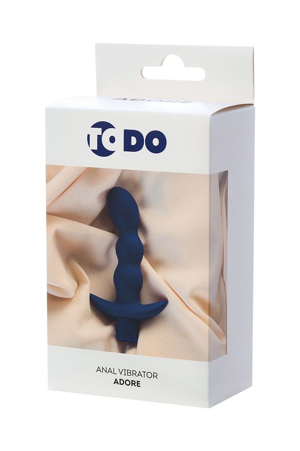 Adore The toy fills out in the inside. A vibration is a plea... ToDo - Adore Anal Vibrator - Blue photo-6