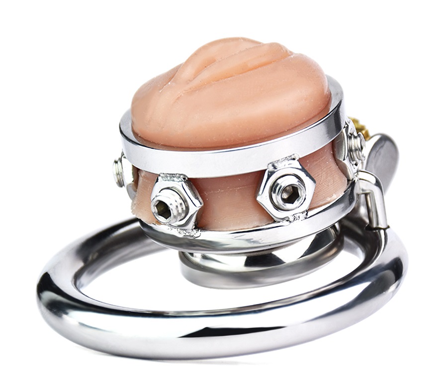 Ring: 304 Stainless steel
Cage size: 1.3*3cm
Ring inner diam... FAAK - Pussy Chastity Cage 45mm photo-5