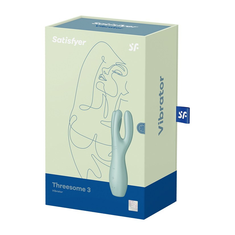 With 3 flexible pleasure arms and 3 power motors, the innova... Satisfyer - Threesome 3 - Mint photo-9
