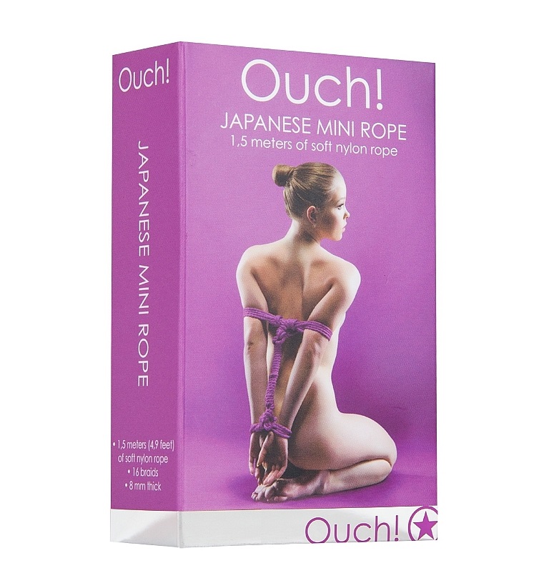 Let your imagination run wild and benefit from the versatili... Ouch - Japanese Mini Rope 1.5m - Purple photo-3