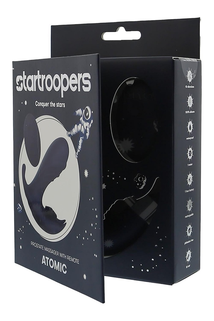 Reach for the stars with the Atomic prostate massager from t... Dreamtoys - Atomic Prostate Massager w Remote - Blue photo-10