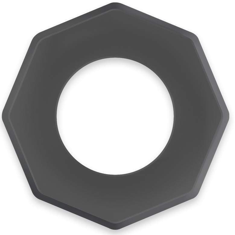 Extend the fun and make the pleasure last with this hypoalle... Powering - Super Flexible Resistant Ring PR10 - Black photo-2