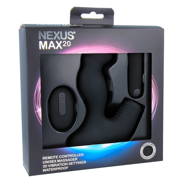Max 20 is a really versatile unisex toy, designed to deliver... Nexus - Max 20 Unisex Massager - Black photo-8