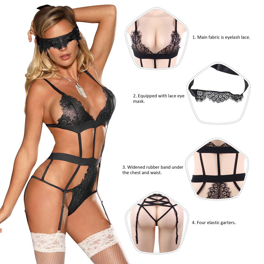 Love Affair Black Lace Teddy
Material &nbs... Ohyeah - Love Affair Teddy - Black - XL photo-4