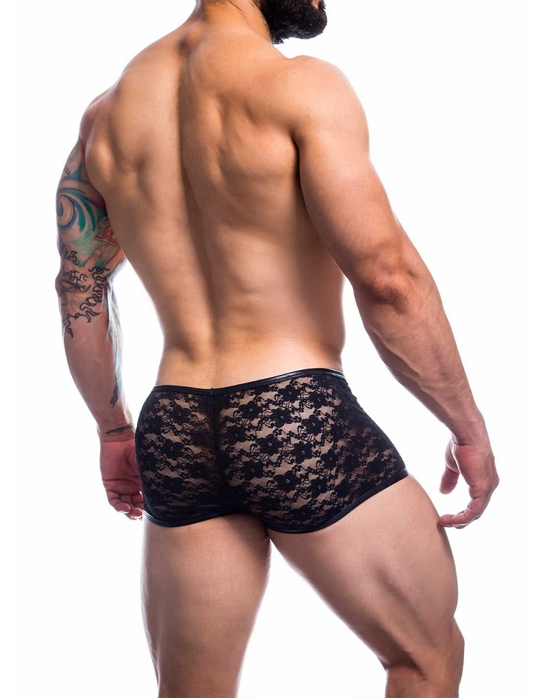 Experience the Perfect Fusion of Fashion, Workwear, and Sens... Cut4men - Lace Trunk - Black - M photo-2