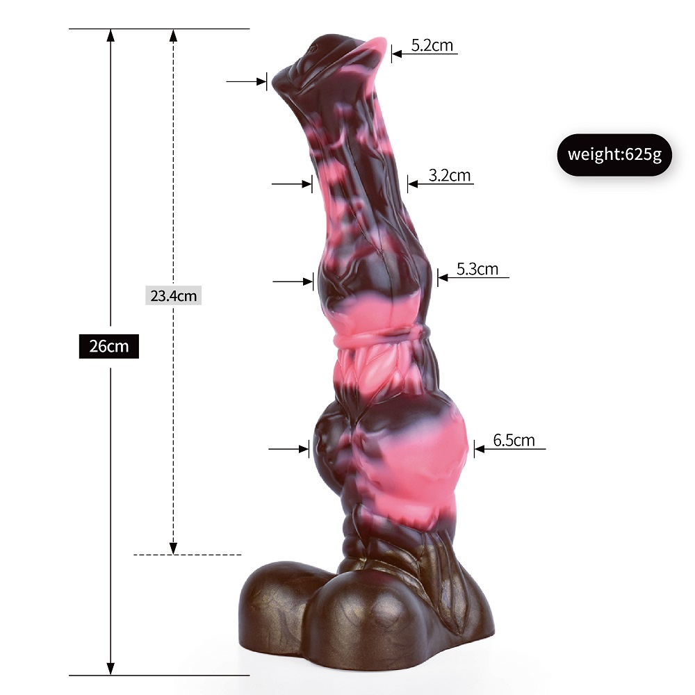 Material: silicone
Intotal L: 26cm
Insert L: 23.4cm
Diameter... FAAK - Waller Horse Dildo - Phantom Night photo-8