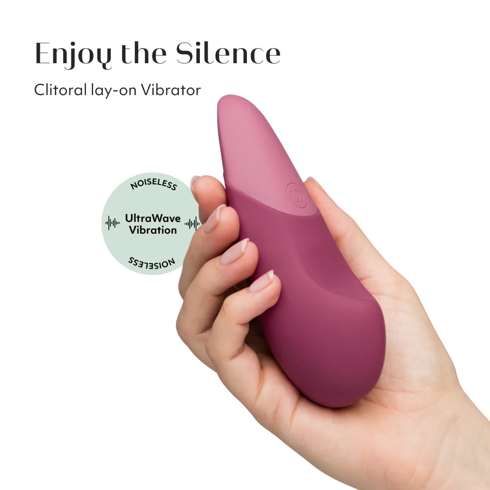 Noiseless vibrator offering a new kind of sensation with Ult... Womanizer - Vibe UltraWave Clitoral Vibrator - Dusky Pink photo-2