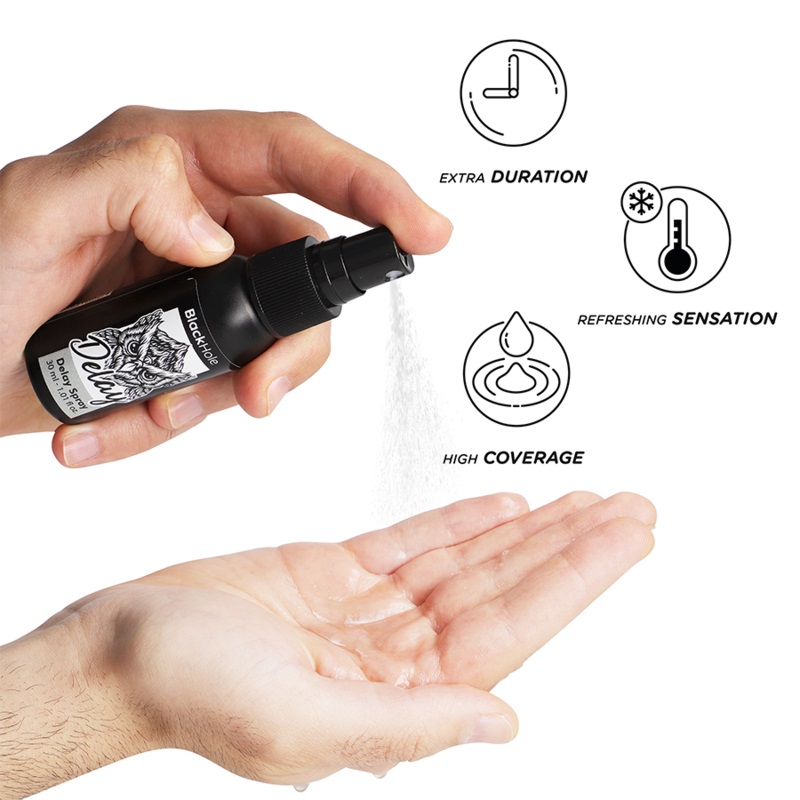 BLACK HOLE brand delay spray is an intimate product designed... Black Hole - Delay Spray - 30ml photo-2