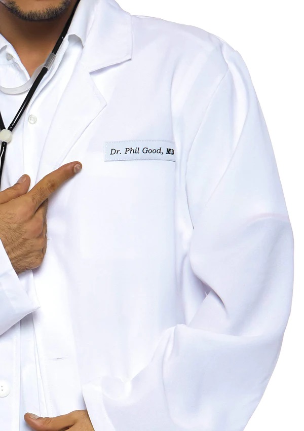 You’re sure to make hearts race when you suit up in the Leg ... Leg Avenue - Dr. Phil Good Doctor Costume 2pcs - White photo-3