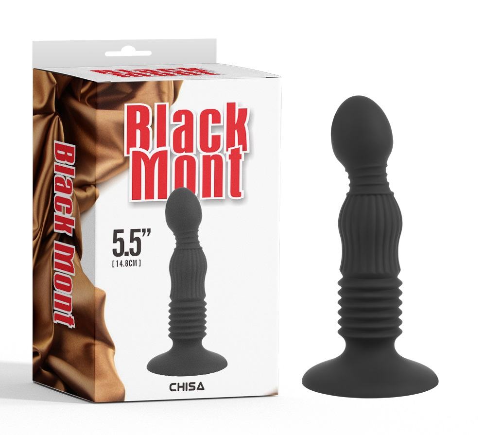 Black Mont series anal plug with ribbed surface
Phthalates ... Chisa - 5.5'' Delight Controller Plug - Black photo-5
