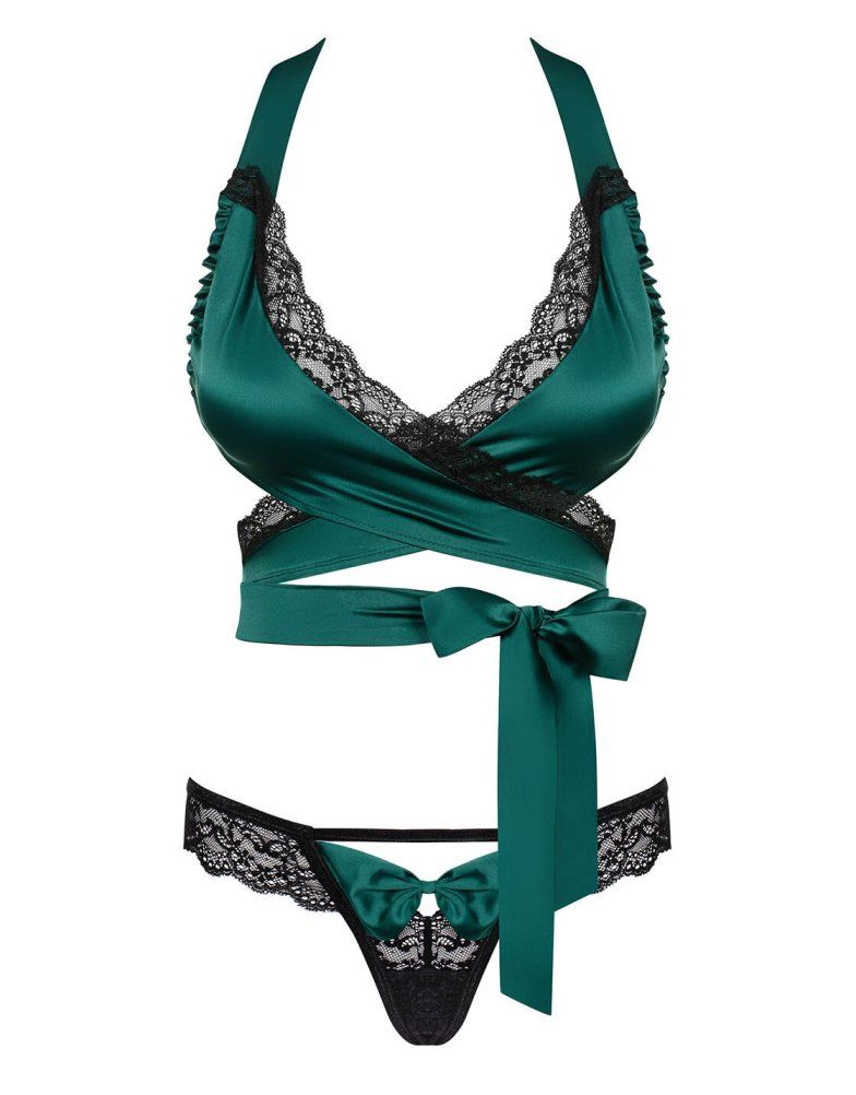 We have something very sensual for you, but a bit spicier th... Obsessive - Sensuelia 2 pcs Set - Green - S/M photo-7