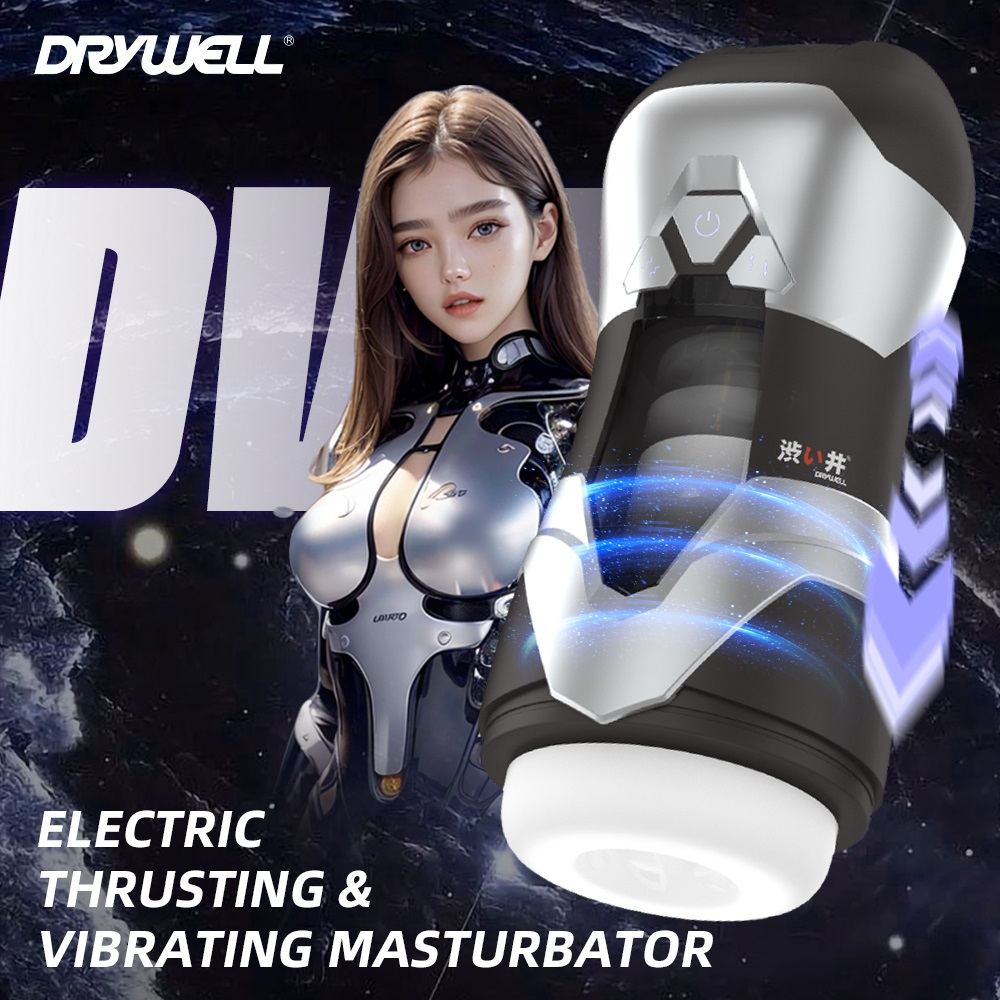 9 Vibrating modes
3 Thrusting modes
Super powerful moto
Soft... Drywell - Dva Thrusting Masturbator - Dark Grey photo-3