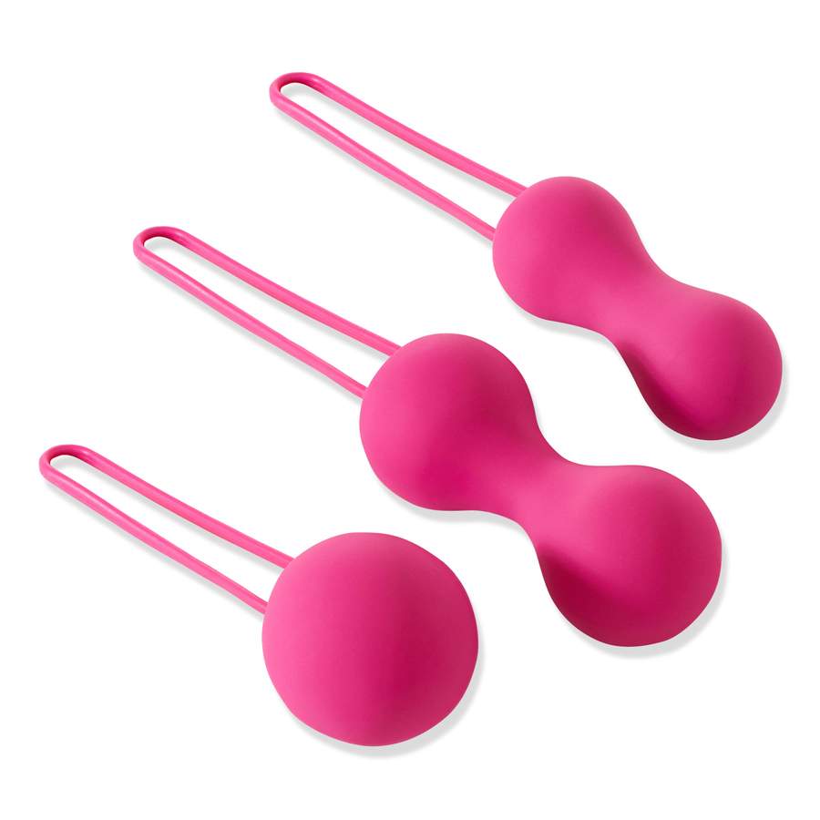 With three progressive weights - from soft weight single bal... Je Joue - Ami 3 Step Kegel Set - Fuchsia photo-2