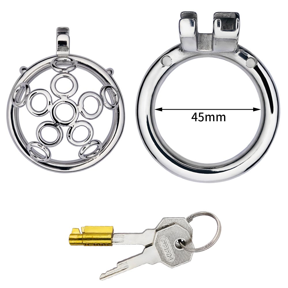 Total high: 26mm &n... FAAK - Chastity Cage 170 45mm - Silver photo-5