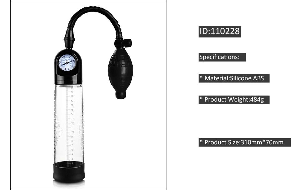 Canwin - Penis Pump Gauge & Ball photo-3