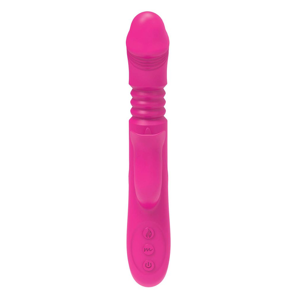 Pleasure yourself like royalty with The Royale Passion Heat ... Nasstoys - Passion Heat Thrusting Rabbit Vibrator - Pink photo-4