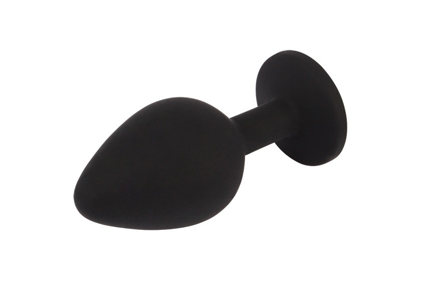 Anal Play and Training, Phthalates Free, Tapered Easy Entry ... Chisa - Booty Fantasy Gem Plug M - Black photo-4